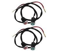 BUGUUYO 4Pcs Atv Motorcycle Signal Light Reverse and Neutral Gear Indicator Lamp Set Red Green Motorcycle Dashboard Indicator for Off-Road and Go-Kart Use