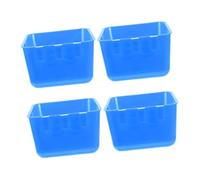 BUGUUYO 4pcs Bird Cage Feeding Bowl Hanging Cups Chicken Poultry Waterer Bowl for Pet Hamster Guinea Pig Rabbit Use