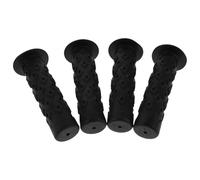 BUGUUYO 4pcs Black Ergonomic Bicycle Handlebar Grips Covers for Boys Mountain Road Bikes Scooter Wear-resistant Non-slip Bike Grip Ends with Locking Design for Comfortable Control and Easy