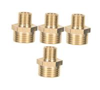 BUGUUYO 4pcs Brass Thread Conversion Adapter to Pipe Connecting Part for Plumbing Projects Efficient Water System Compatibility Easy to Use Design for Garden Hose and Plumbing