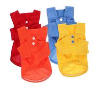 BUGUUYO 4pcs Breathable Dog T-Shirt for Summer Comfortable PET Clothes Adorable Puppy Sweatshirt for Outdoor Activities Size L