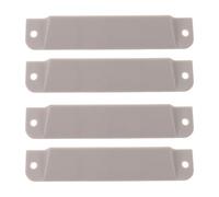 BUGUUYO 4pcs E-Track Tie-Down System End Cap - Heavy Duty Plastic End Protector Cap for Truck Bed Divider Partition Guard Panel - Easy Installation for Trailers Logistics