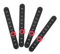 BUGUUYO 4pcs Foosball Score Counters Portable Table Soccer Scorekeepers Lightweight Plastic Score Markers for Indoor Outdoor Table Football Games Random Color