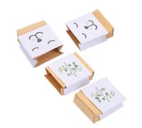 BUGUUYO 4pcs Mini Paper Bags for Dollhouse Accessories Realistic Bags for Flower Wrapping Collectibles Miniature Decor Sturdy Vintage Style Paper for Exhibitions Travel