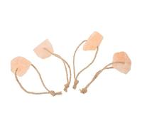 BUGUUYO 4pcs Natural Salt Lick Blocks Essential Mineral Feeding for Horses Cows Deer Livestock Suitable for Cattle and Goats