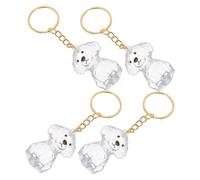 BUGUUYO 4pcs PET Hair Storage Keychain with Airtight Capsule Portable Keepsake Ornament for Emotional Connection Secure Hair Protection for Convenient Bag Key Attachment