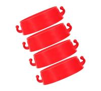 BUGUUYO 4pcs Plastic Traffic Cone Connector Kit Stable Barrier Links for Safety Cones Easy Installation Corrosion Resistant for Road Construction Parking Management and Traffic Control
