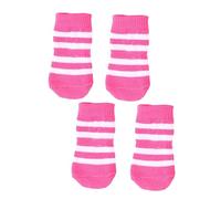 BUGUUYO 4pcs Puppy Dogs Pet Socks Anti- Cotton Knitted Ankle Socks for Pets Random Color Comfortable Protect Paws and Prevent Scratches