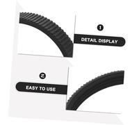 BUGUUYO 4pcs Replacement Rubber Drive Belts for Electric Planer Perimeter Toothed Strap Compatible with Multiple Woodworking Planer Models Efficient Grip and Power Transmission