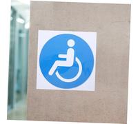 BUGUUYO 4pcs Self-Adhesive Disabled Wheelchair Decals Disability Access Stickers for Windows and Glass Doors Weatherproof Mobility Scooter Signage for Enhanced Accessibility