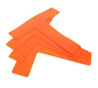 BUGUUYO 4pcs Shape Court Line Markers Flat Floor Marking Pads for Tennis Basketball Volleyball Soccer Training with Non-slip Grip and High Visibility Boundary Spots