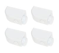 BUGUUYO 4pcs Sliding Sash Stopper Window Locks White Safety Anti-Theft Security Latch for Sliding Doors and Windows Door Lock