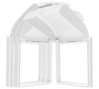 BUGUUYO 4pcs Socket Cover Self-Adhesive Wall Protector Box with Flip Installation Spacious Design for Outdoor and Indoor Electrical Outlets