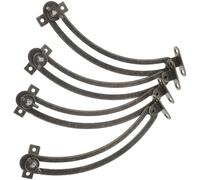 BUGUUYO 4pcs Soft Close Cabinet Hinges Adjustable Lift Up Mechanism with Lid Support for Kitchen Furniture Construction for Smooth Slow Down and Noise Reduction