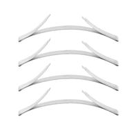 BUGUUYO 4Pcs Titanium Alloy Door Buffer Track Bottom Positioner for Sliding Wardrobe Doors Stainless Steel Replacement Part for