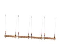 BUGUUYO 4pcs Wooden Chicken Swing Toys for Hens Natural Bird Perches for Outdoor Use Safe and Stable Design for Comfortable Standing and Playtime