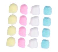 BUGUUYO 5 Pack Colored Absorbent Cotton Balls Hamster Bedding Pet House Warm Cushion 500 Pieces for Winter Comfort