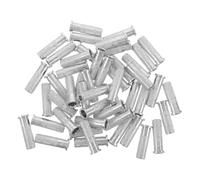 BUGUUYO 50pcs Aluminum Arrow Inserts for Carbon Arrow Shafts, 6.2mm Id Threaded Outserts with Enhanced Grip Pattern, Universal Compatibility for Archery Shaft Building and Hunting