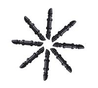 BUGUUYO 50pcs Barb Tap Connectors Drip Irrigation Hose Pipe Joiner Straight Bevel Hose Fitting Garden Accessories
