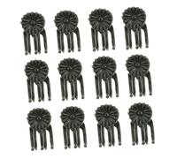 BUGUUYO 50pcs Garden Orchid Clips Stem Support Fixed Flower Holder for Indoor and Outdoor Plants Easy-use Plant Support Clips for Securing Vines Tomatoes and Orchids Green and Brown Random