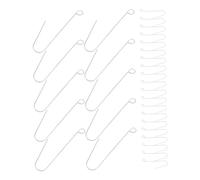 BUGUUYO 50pcs Iron S Hooks for Auto Seat Cover Fixing Durable Multi Purpose Curtain and Ceiling Hangers Easy Installation Vehicle Seat Pad Fixing Parts for Car and Home Decor