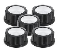 BUGUUYO 5pcs Air Fryer Timer Knob Replacement: 6mm D Shaft Control Knob for Kitchen Appliances - Timer Switch Button for Oven Microwave Pressure Cooker