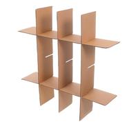 BUGUUYO 5pcs Cardboard Box Dividers for Moving Boxes for Glasses, Grid Design Paper Packing Inserts for Glassware, Easy to Assemble Packaging for Packing and Unpacking