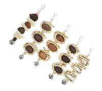 BUGUUYO 5pcs Natural Parrot Chew Bird Parrot Cage Chew Parrot Perch Parrot Shredder Cockatiel Chew Talking Parrot Bird Cages for Budgie Parrot Carrier Parrot Wooden