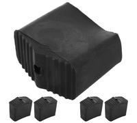 BUGUUYO 5pcs Non-Slip Rubber Ladder Feet Covers for Folding Step Ladder Leg Protectors Square Foot Pads Anti-Skid Cushion Accessories for Home Use