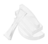 BUGUUYO 5pcs Optical Lens Set for Physics Teaching, Glass Convex and Concave Lenses with Semi-circular, Triangular, and Rectangular Shapes for Science Education and Physical Optics