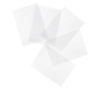 BUGUUYO 5pcs Printable Heat Shrink Sheets, Shrinky Sheets for DIY Craft Making, Bops Material, Smooth Texture, White Blank Shrinkable Paper for Children, 11.42x7.87