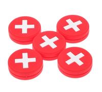 BUGUUYO 5Pcs Silicone Tennis Racket Vibration Dampeners Lightweight Shock Absorbers Easy to Install National Flag Design for Tennis Players