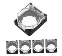 BUGUUYO 5pcs Transparent Button Switch Covers Power Button Guards for Washing Machine Dishwasher Control Protection Prevent Accidental Shutdown
