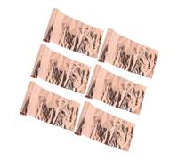 BUGUUYO 6 Rolls Copper Foil Sheets Thick Metal Plates for DIY Projects and Crafts Excellent Electrical Conductivity Easy to Cut and Bend Copper Sheets for Jewelry Making and Repairs