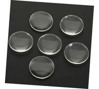 BUGUUYO 60pcs Transparent Biconvex Lenses Acrylic Optical Lens Kit for Physics Experiments and DIY Crafts Convex Teaching Tools with Optically Polished Edges for Classroom Science