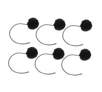 BUGUUYO 6pcs Cat Tower Replacement Ball Toy with Bell Durable Cat Hanging Toy for Interactive Play and Exercise Black Color