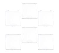 BUGUUYO 6pcs Clear Butterfly Collection Boxes with Hinged Covers Small Plastic Keepsake Storage Cases for Insect Specimens Portable Display Containers for Preservation and Travel