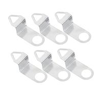BUGUUYO 6pcs Clock Replacement Hooks Wall Mount Clock Movement Hangers for DIY Assembly Silver Metal Parts for Secure Wall Repair and Decoration