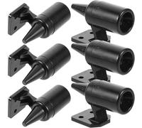 BUGUUYO 6pcs Deer Whistle for Car and Motorcycle Deer Warning Device Black Safe Wildlife Alert with Hidden Bumper Installation from Mph Compatible with Various Vehicle Colors