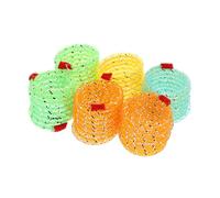 BUGUUYO 6pcs Funny Cat Spring Toys Kitten Coil Spiral Springs Interactive Cat Toys Bright Colors for Play Random Color