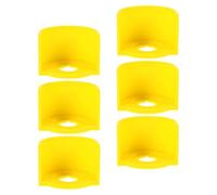 BUGUUYO 6pcs Plastic Emergency Stop Switch Covers, 22mm Push Button Protective Guards with Raised Dome Design, Industrial Button Protection for Safety and Panic Stop Applications