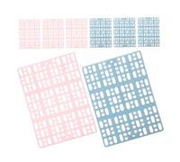 BUGUUYO 6pcs Plastic Rabbit Cage Floor Mats Soft Resting Pads for Small Animals Hamster Rat Chinchilla Guinea Pig Cats Dogs Abs Foot Pads for Paw Safety and Cage Steps