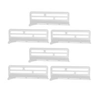 BUGUUYO 6pcs Refrigerator Storage Divider Plates Adjustable Separators for Organized Fridge Durable Plastic Partition with Slip Clips for Easy Installation and Low Maintenance