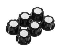BUGUUYO 6pcs Versatile Volume Control Knobs Potentiometer Knob Caps for Speakers Amplifiers Guitar Pedals Easy Install Adjust