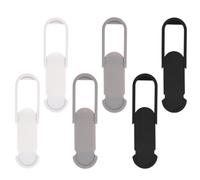 BUGUUYO 6Pcs Webcam Cover Slider Privacy Protective Lens Caps for Computer and Phone - Multi-Color White, Black, Silver Gray - Compact Privacy Shield for Laptop, Tablet, Desktop Use