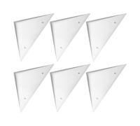 BUGUUYO 6pcs White Plastic Triangle Foosball Table Corner Protectors Foosball Table Edge Covers Replacement Parts