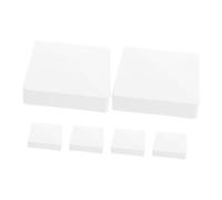 BUGUUYO 6pcs White PVC Fence Post Caps 4 Inch Pyramid Style Plastic Fence Post Covers for Outdoor Garden Patio Decking and Mailbox