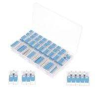 BUGUUYO 75pcs Lever Wire Connector Set Compact Push-in Splicing Terminals for Household Appliances Equipment Electrical Wiring Repair with Insulation and Quick Replace Function