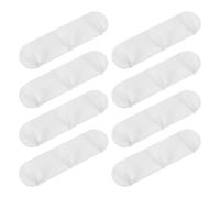 BUGUUYO 8Pcs Magnetic Hooks for Kitchen Utensils with Enhanced Holding Force No-Drill Removable Storage Hooks for Fridge Metal Cabinets and Coat Organization Space-Saving Three-Hook Style