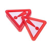 BUGUUYO 8pcs Reflective Slow Moving Vehicle Signs with Self-adhesive Backing, Weather Resistant Plastic Warning Triangles for Trucks and Vehicles, Safety Warning for Road Use